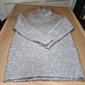 Wilfred Soft Gray Turtleneck Mohair & Wool Sweater
